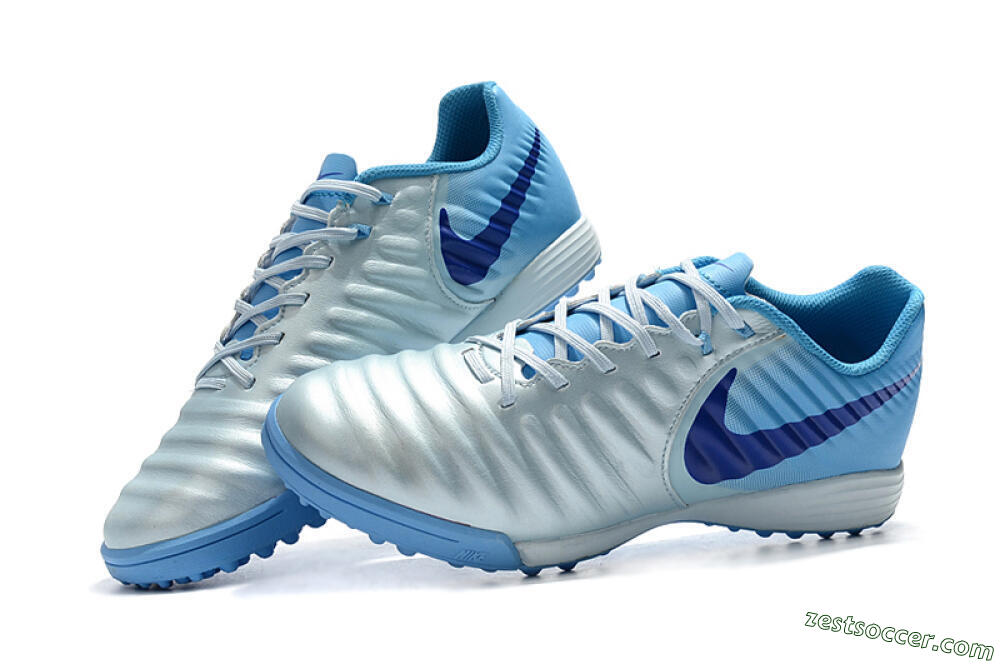 Nike Tiempox Ligera IV TF Low-Tops Soccer Shoes - Jade/Blue 6