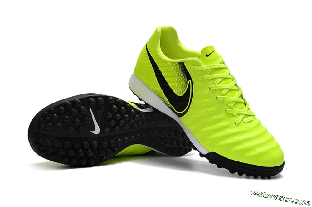 Nike Tiempox Ligera IV TF Low-Tops Soccer Shoes - Yellow/Black/White 4