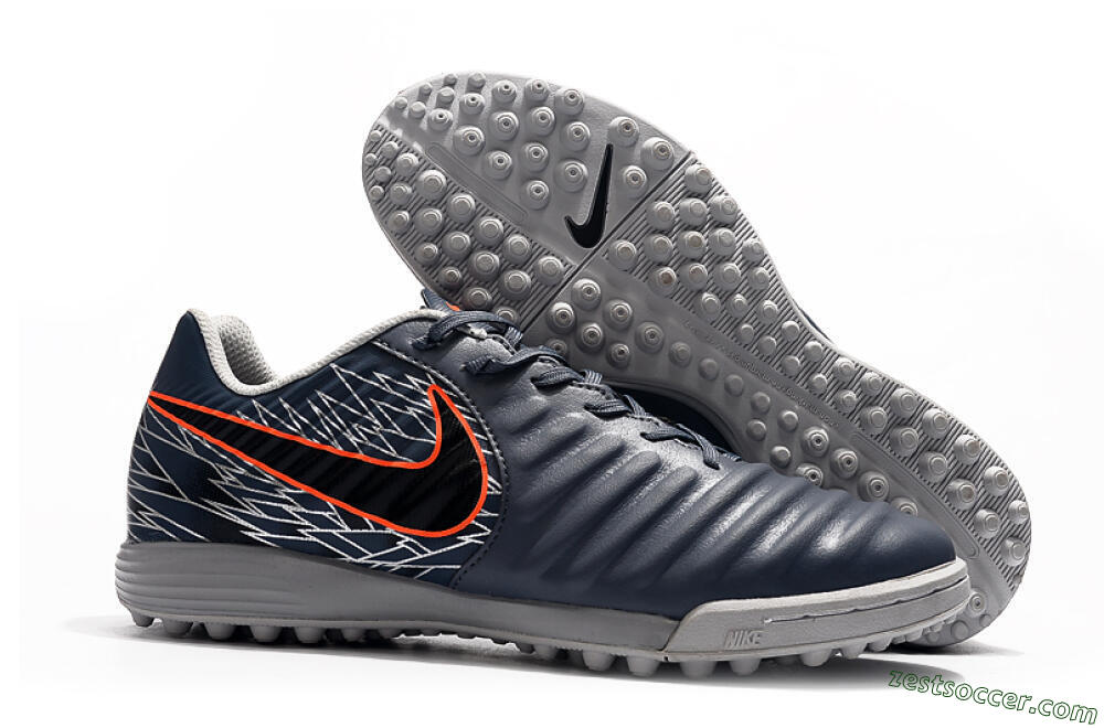 Nike Tiempox Ligera IV TF Low-Tops Soccer Shoes - Grey/Red/Black 0