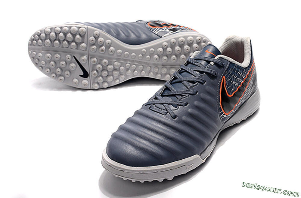 Nike Tiempox Ligera IV TF Low-Tops Soccer Shoes - Grey/Red/Black 3