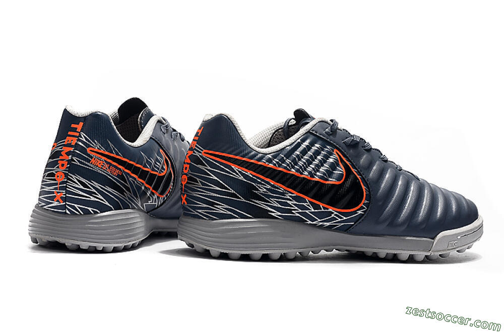 Nike Tiempox Ligera IV TF Low-Tops Soccer Shoes - Grey/Red/Black 9