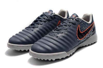 Nike Tiempox Ligera IV TF Low-Tops Soccer Shoes - Grey/Red/Black