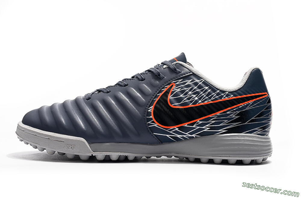 Nike Tiempox Ligera IV TF Low-Tops Soccer Shoes - Grey/Red/Black 2
