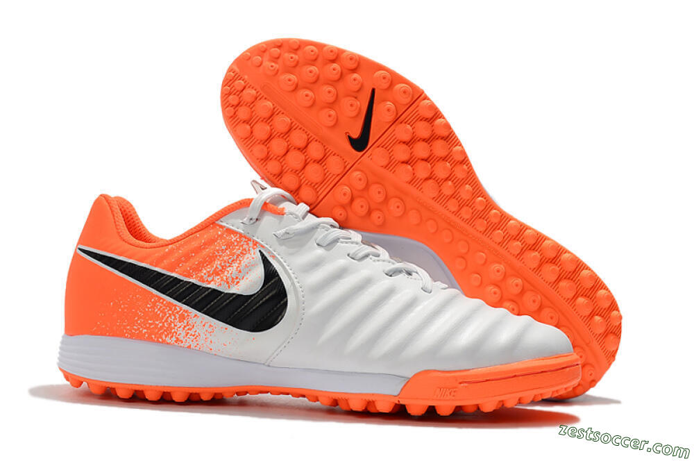 Nike Tiempox Ligera IV TF Low-Tops Soccer Shoes - White/Black/Red 0