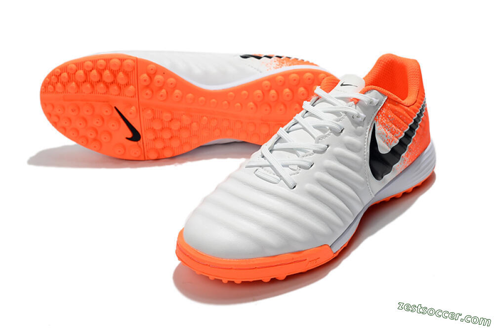 Nike Tiempox Ligera IV TF Low-Tops Soccer Shoes - White/Black/Red 3