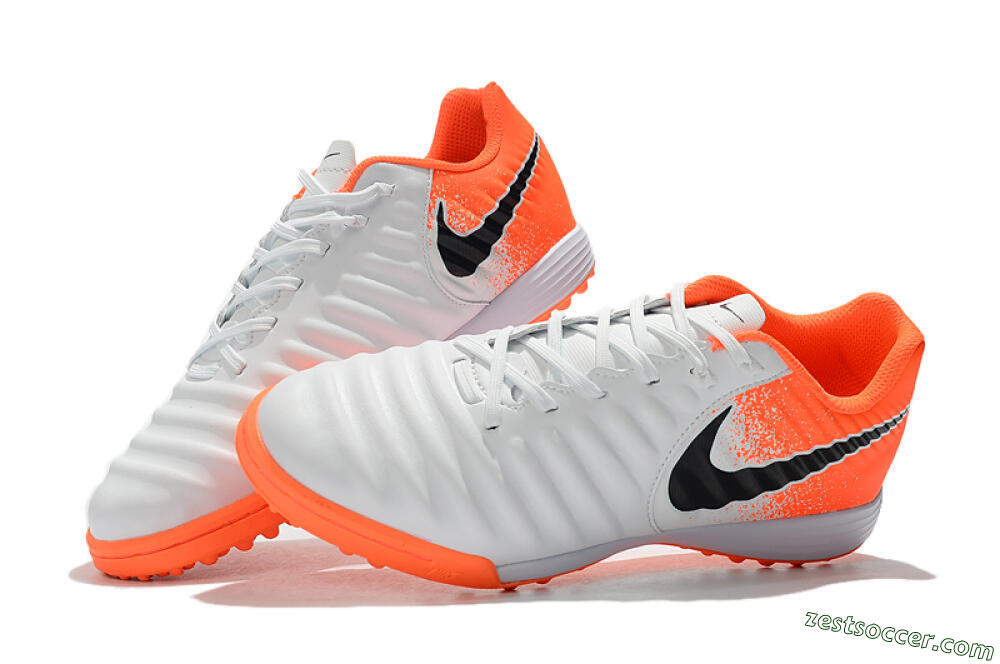 Nike Tiempox Ligera IV TF Low-Tops Soccer Shoes - White/Black/Red 6