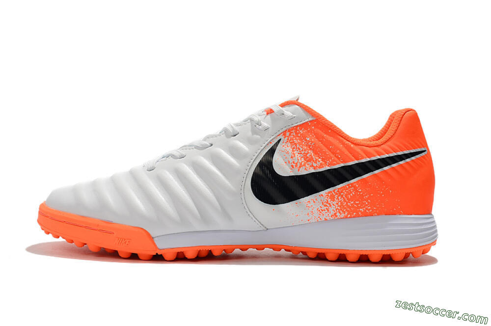 Nike Tiempox Ligera IV TF Low-Tops Soccer Shoes - White/Black/Red 2