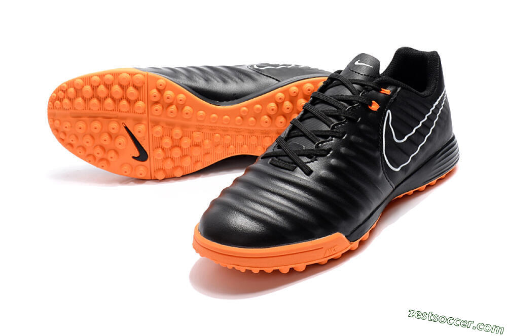 Nike Tiempox Ligera IV TF Low-Tops Soccer Shoes - Black/White/Red 3