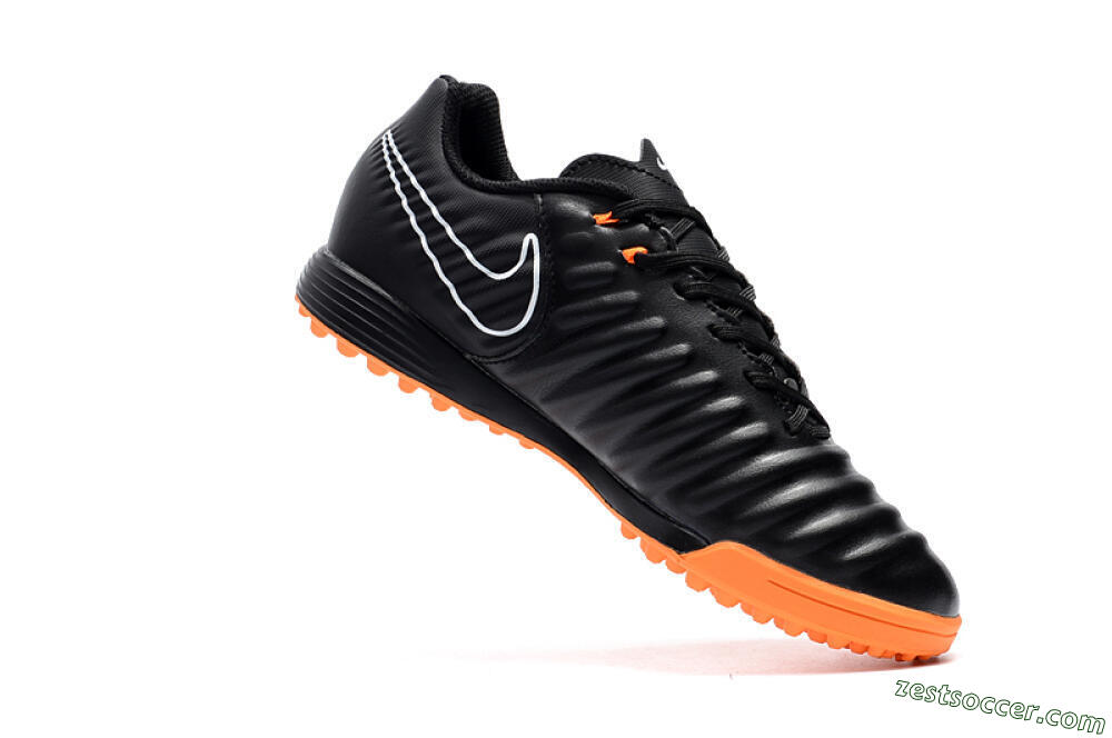 Nike Tiempox Ligera IV TF Low-Tops Soccer Shoes - Black/White/Red 7