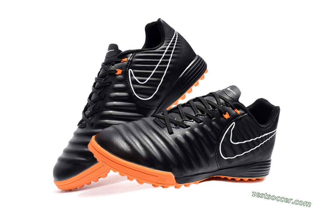 Nike Tiempox Ligera IV TF Low-Tops Soccer Shoes - Black/White/Red 6