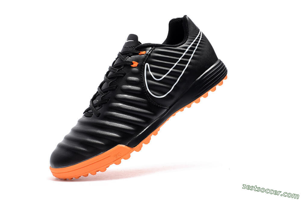 Nike Tiempox Ligera IV TF Low-Tops Soccer Shoes - Black/White/Red 8