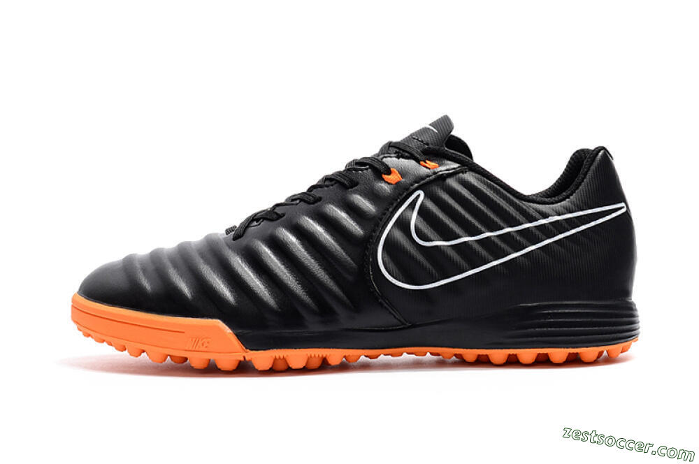 Nike Tiempox Ligera IV TF Low-Tops Soccer Shoes - Black/White/Red 2