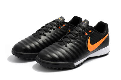 Nike Tiempox Ligera IV TF Low-Tops Soccer Shoes - Black/Orange/White