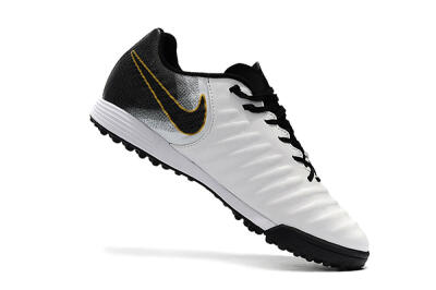 Nike Tiempox Ligera IV TF Low-Tops Soccer Shoes - White/Gold/Black