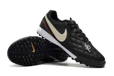 Nike Tiempox Finale 10R TF Low-Tops Soccer Shoes - Black/Beige/White