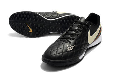 Nike Tiempox Finale 10R TF Low-Tops Soccer Shoes - Black/Beige/White
