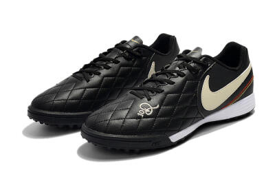 Nike Tiempox Finale 10R TF Low-Tops Soccer Shoes - Black/Beige/White