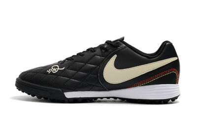 Nike Tiempox Finale 10R TF Low-Tops Soccer Shoes - Black/Beige/White