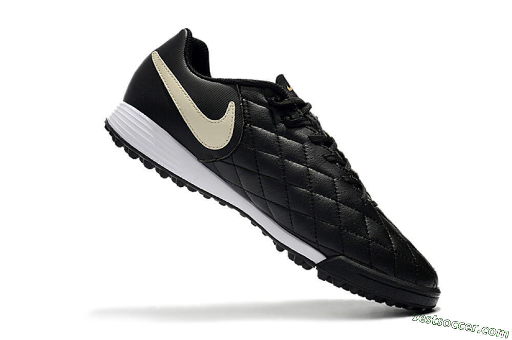 Nike Tiempox Finale 10R TF Low-Tops Soccer Shoes - Black/Beige/White 7