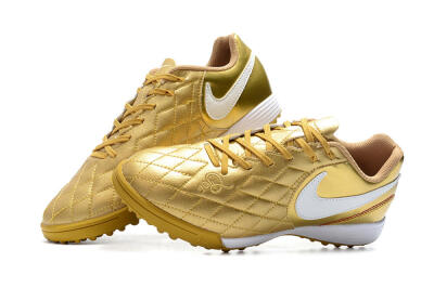 Nike Tiempox Finale 10R TF Low-Tops Soccer Shoes - Gold/White