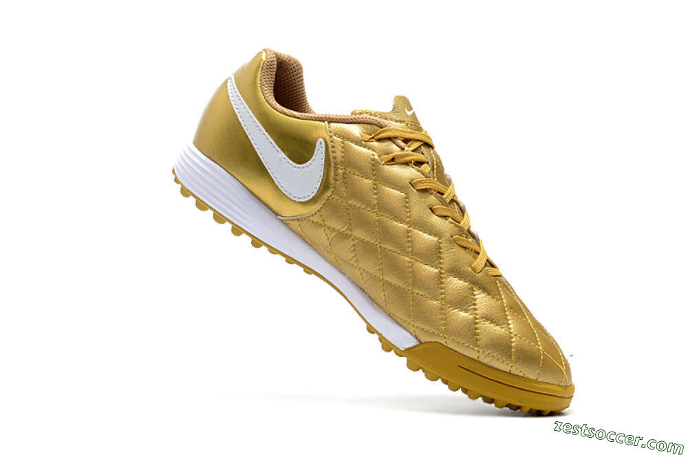 Nike Tiempox Finale 10R TF Low-Tops Soccer Shoes - Gold/White 7