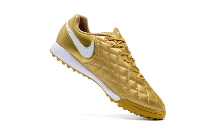 Nike Tiempox Finale 10R TF Low-Tops Soccer Shoes - Gold/White