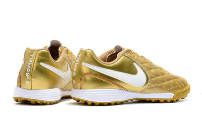 Nike Tiempox Finale 10R TF Low-Tops Soccer Shoes - Gold/White