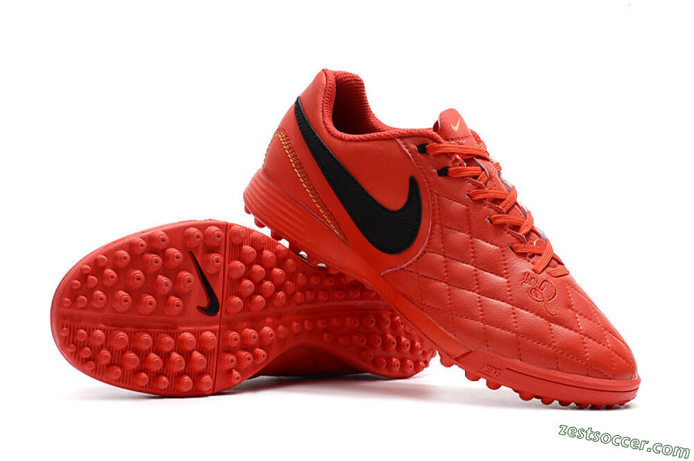 Nike Tiempox Finale 10R TF Low-Tops Soccer Shoes - Red/Black 4