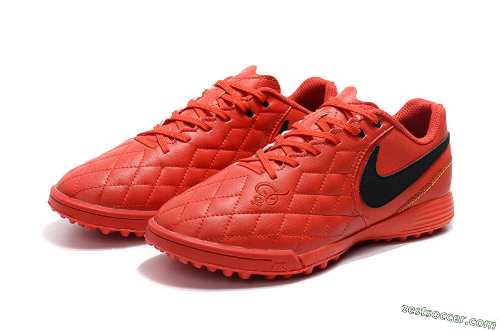 Nike Tiempox Finale 10R TF Low-Tops Soccer Shoes - Red/Black 5