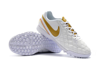 Nike Tiempox Finale 10R TF Low-Tops Soccer Shoes - White/Gold/Red