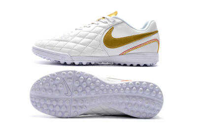 Nike Tiempox Finale 10R TF Low-Tops Soccer Shoes - White/Gold/Red