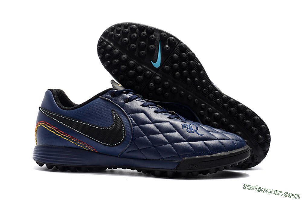 Nike Tiempox Finale 10R TF Low-Tops Soccer Shoes - Blue/Black/Red 0