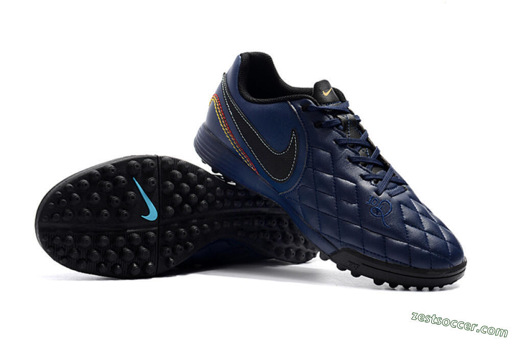Nike Tiempox Finale 10R TF Low-Tops Soccer Shoes - Blue/Black/Red 4