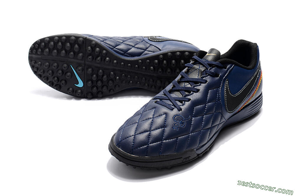 Nike Tiempox Finale 10R TF Low-Tops Soccer Shoes - Blue/Black/Red 3