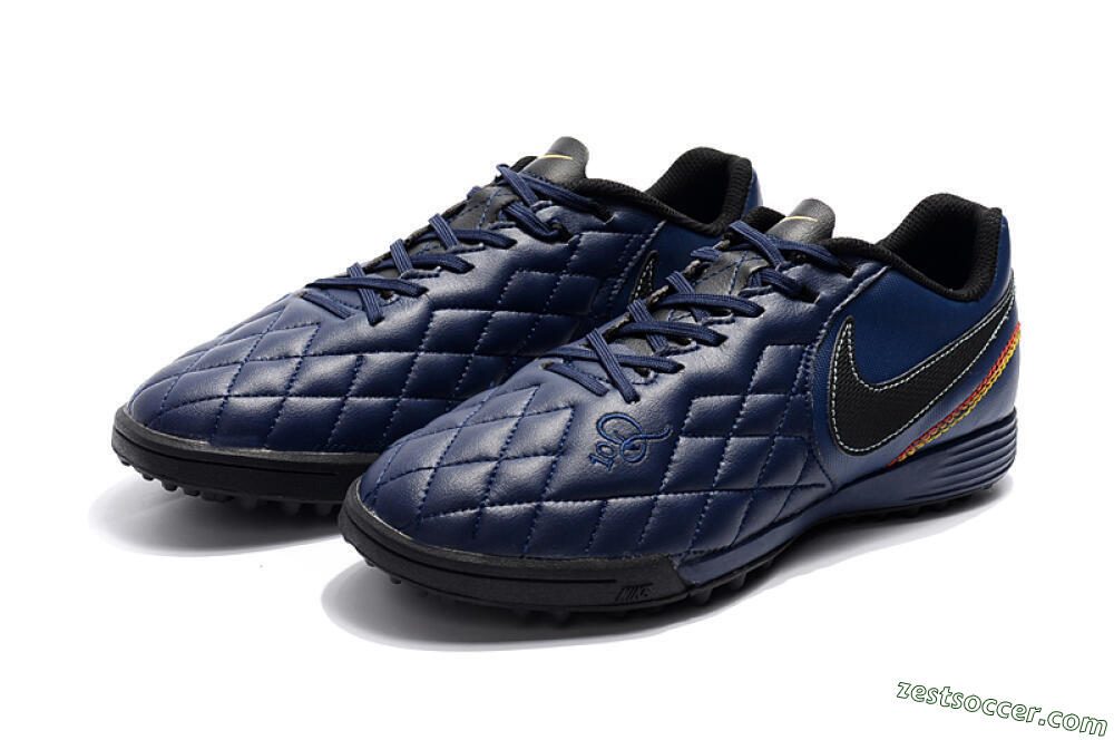 Nike Tiempox Finale 10R TF Low-Tops Soccer Shoes - Blue/Black/Red 5