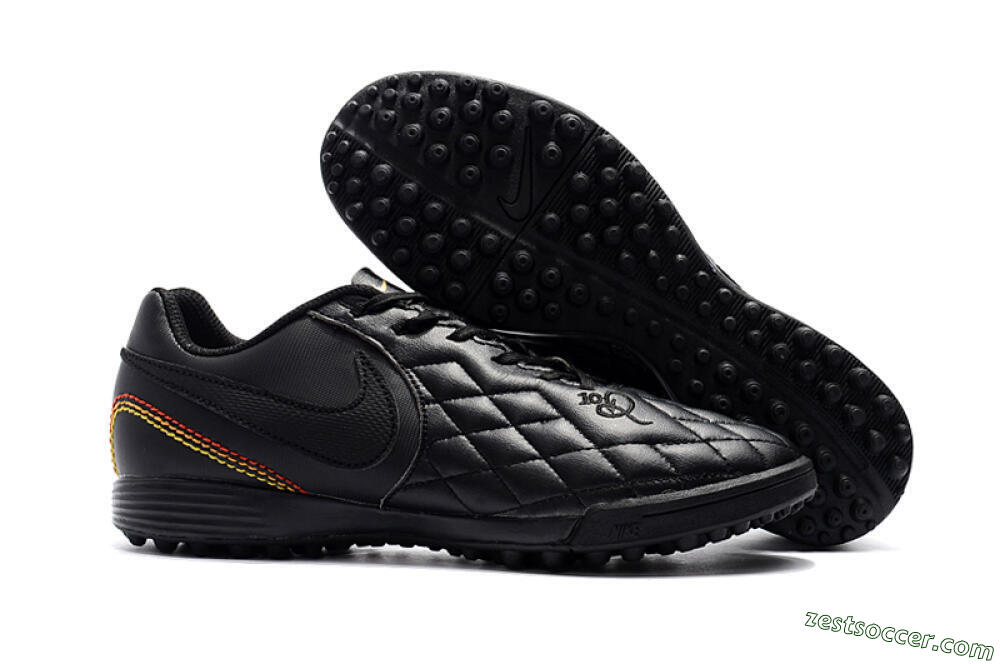 Nike Tiempox Finale 10R TF Low-Tops Soccer Shoes - Black/Red/Yellow 0