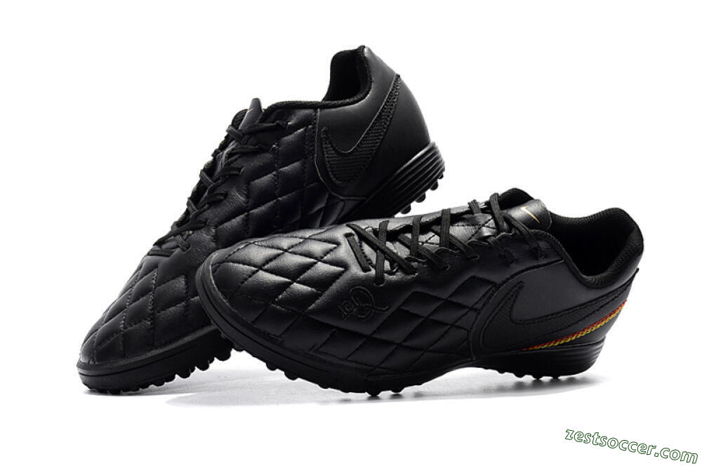 Nike Tiempox Finale 10R TF Low-Tops Soccer Shoes - Black/Red/Yellow 6