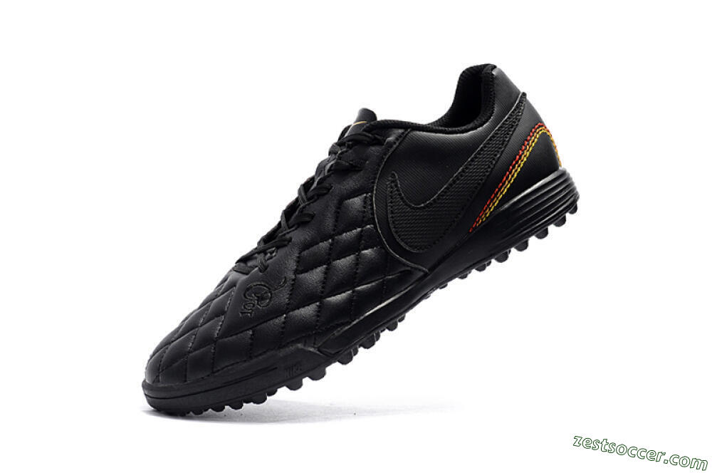 Nike Tiempox Finale 10R TF Low-Tops Soccer Shoes - Black/Red/Yellow 8