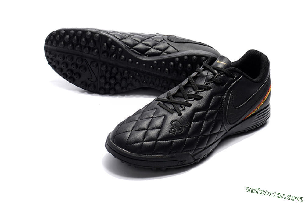 Nike Tiempox Finale 10R TF Low-Tops Soccer Shoes - Black/Red/Yellow 3