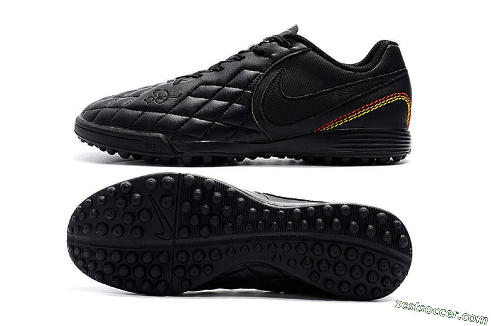 Nike Tiempox Finale 10R TF Low-Tops Soccer Shoes - Black/Red/Yellow 1