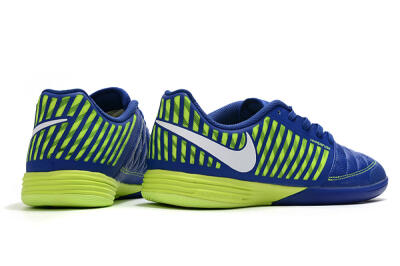 Nike Lunar Gato 2 IC Low-Tops Soccer Shoes - Blue/Yellow/White