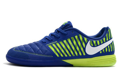 Nike Lunar Gato 2 IC Low-Tops Soccer Shoes - Blue/Yellow/White