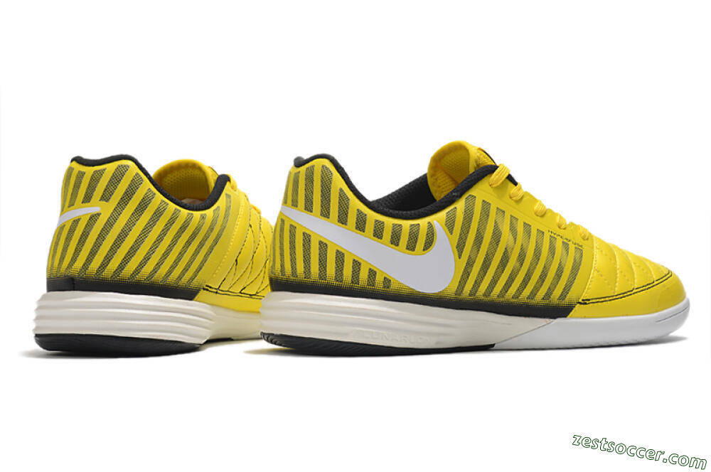 Nike Lunar Gato 2 IC Low-Tops Soccer Shoes - Yellow/Black/White 6