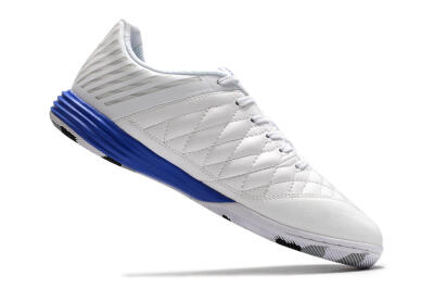 Nike Lunar Gato 2 IC Low-Tops Soccer Shoes - White/Black/Blue