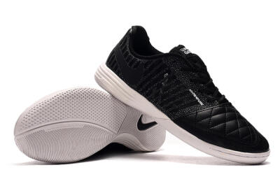 Nike Lunar Gato 2 IC Low-Tops Soccer Shoes - Black/Silver/White