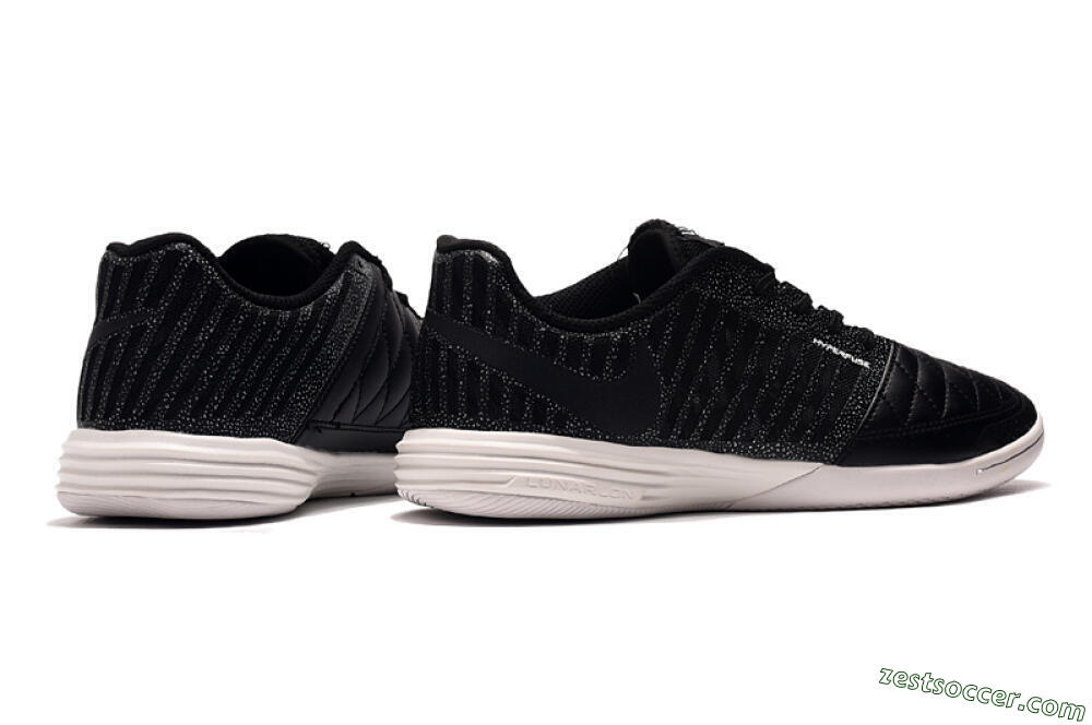 Nike Lunar Gato 2 IC Low-Tops Soccer Shoes - Black/Silver/White 9
