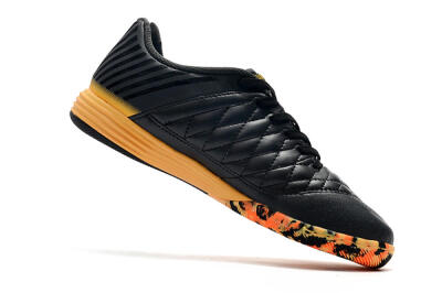 Nike Lunar Gato 2 IC Low-Tops Soccer Shoes - Black/White/Brown
