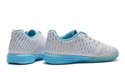 Nike Lunar Gato 2 IC Low-Tops Soccer Shoes - White/Silver/Jade