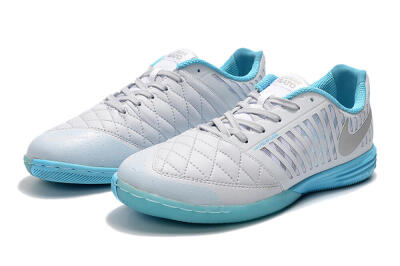 Nike Lunar Gato 2 IC Low-Tops Soccer Shoes - White/Silver/Jade