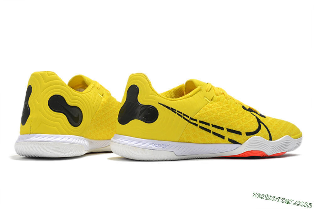Nike React Gato IC Low-Tops Soccer Shoes - Yellow/Black/White 6